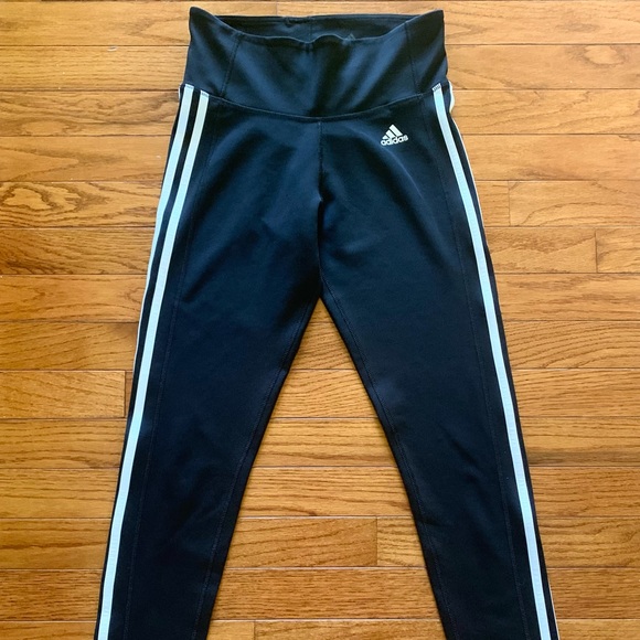 ADIDAS Climalite Three Stripe Leggings - Picture 4 of 7
